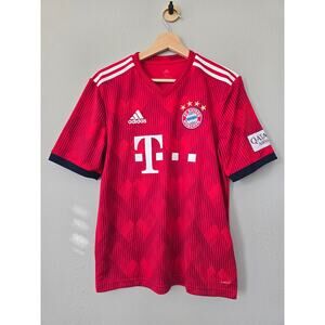 Official Bayern Munich 2018/19 Home Jersey Youth XL Adidas Climalite Red Soccer